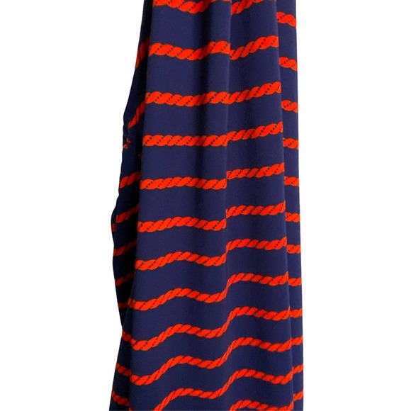 Ann Taylor Women's Top Red & Navy Nautical Striped Halter Tie Backless Size SP - Picture 3 of 4